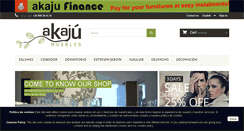 Desktop Screenshot of akajumuebles.com