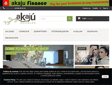 Tablet Screenshot of akajumuebles.com